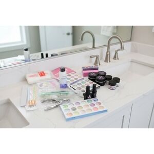 Morovan Professional Nail Art Kit UV Gel Acrylic Powder Glitter Tools Set New